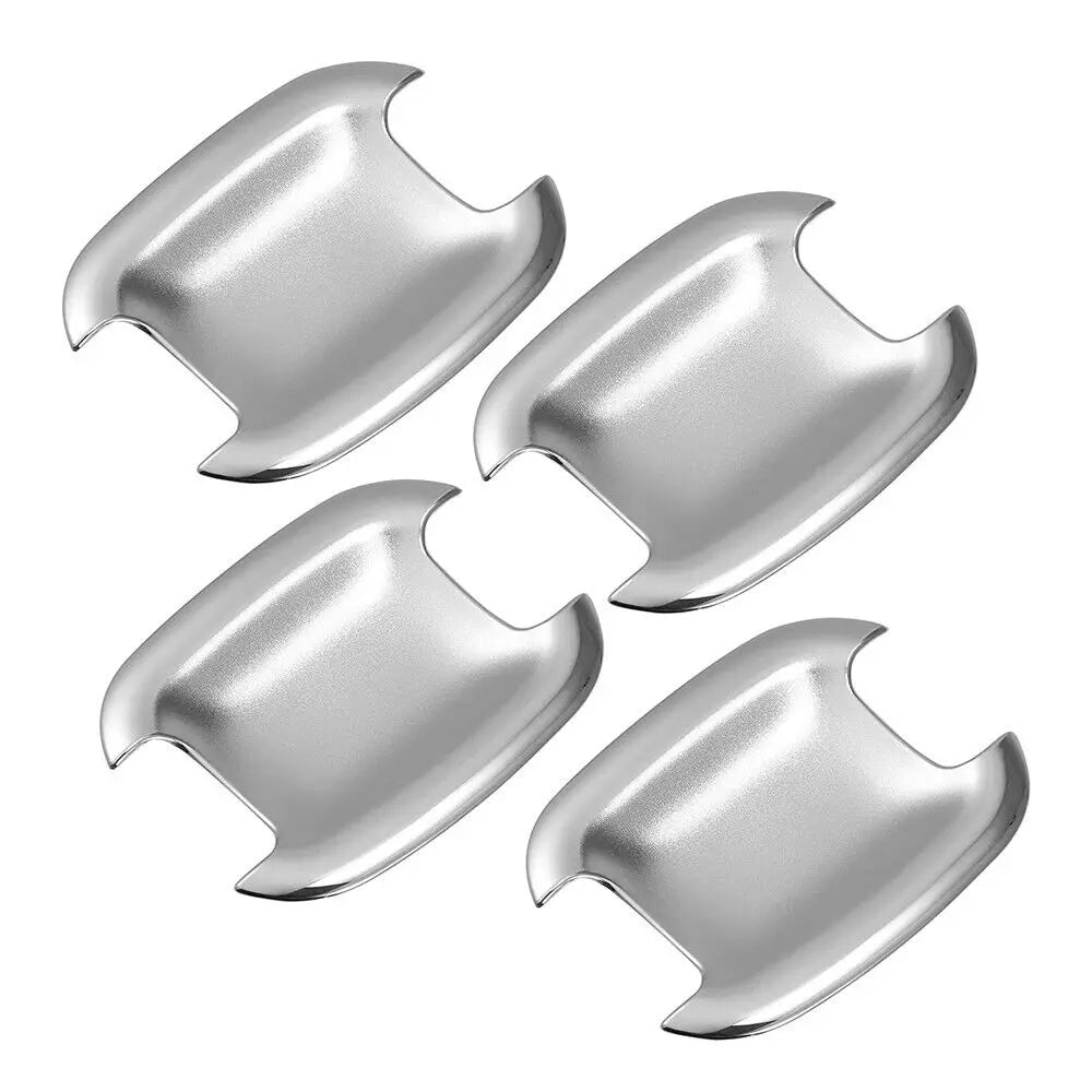 For Ford Bronco Sport 2021 2022 4Pcs Silver ABS Car Exterior Door Handle Bowl Cup Cover Guard Trim Case Accessories Chrome Quake