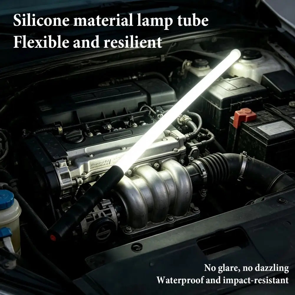 Flexible LED Work Light, 22 Inch Bendable Gooseneck Light for Car Repair, Underhood Inspection, Rechargeable Work Lamp Quake