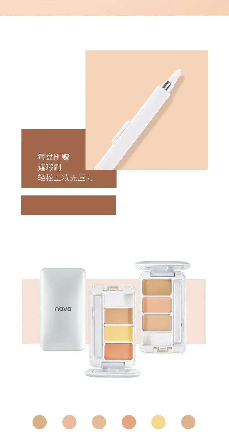 Two-Color Liquid Concealer Light Flawless Retouch Waterproof High-Gloss Makeup for Brightening Dark Circles And Acne Coverage Quake