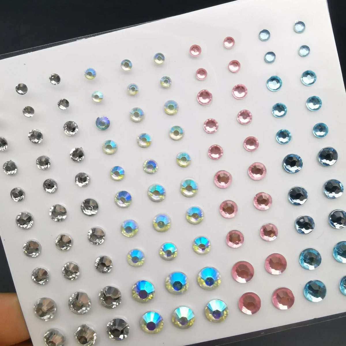 Teardrop Rhinestone Face Stickers – Glam DIY Party Gems