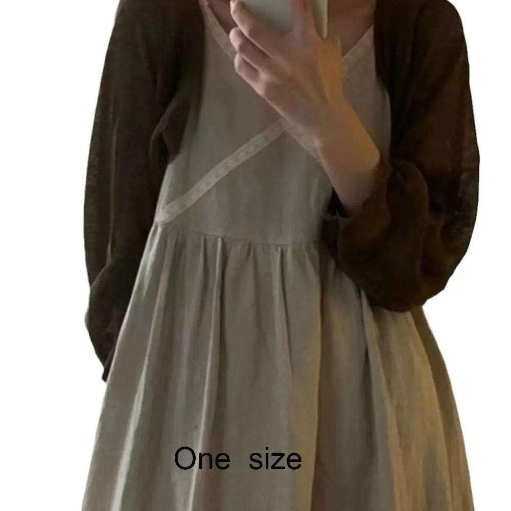 Thin Sunscreen Cardigan Ruffle Design Sunscreen Clothing Sun Protected Polyester Long Sleeve Short Coat Casual Summer Quake
