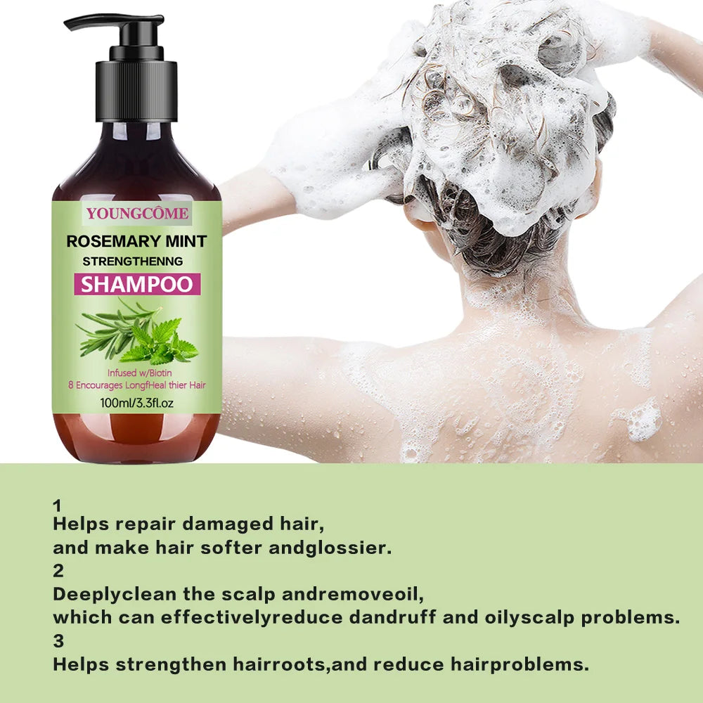 YOUNGCOME ROSEMARY MINT STRENGTHENNG SHAMPOO Quake
