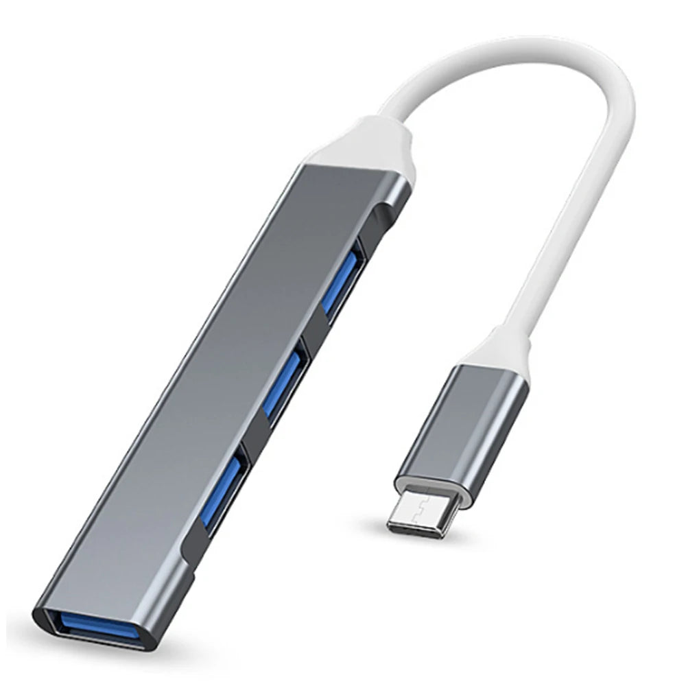 USB C HUB 3.0 Type C 3.1 4 Port Multi Splitter Adapter OTG For Xiaomi Lenovo Macbook Pro 13 15 Air Pro PC Computer Accessories Quake Type C 3.1 grey