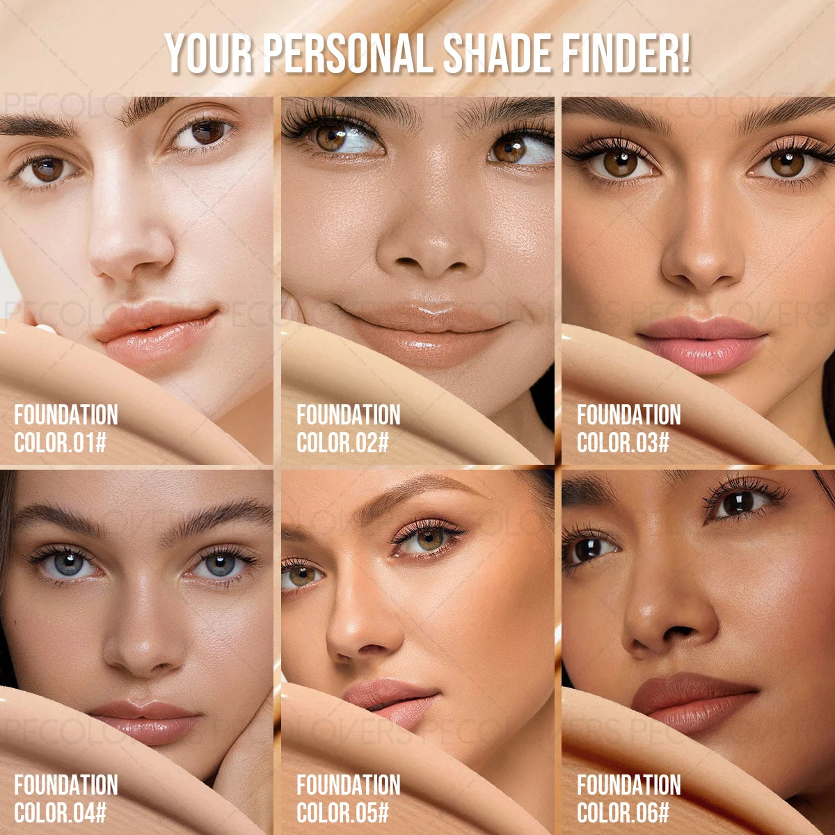 Waterproof Oil-control Face Foundation, Concealer for Complete Coverage, for Concealing Dark Circles Blemishes and Imperfections Quake