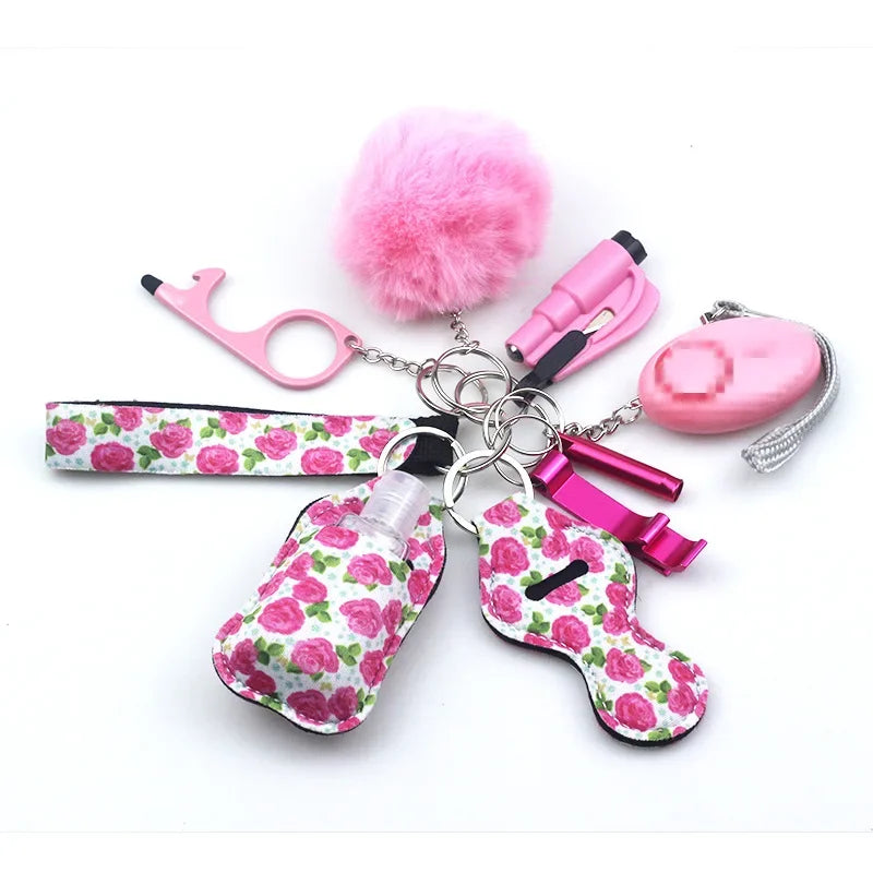 Women's Safety Keychain Self Defense Wrist Gripper Self Defense Keychain Quake 17 Universal
