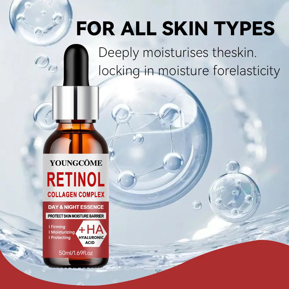 Retinol Day and Night Serum. Smooth Out Wrinkles. Deeply Moisturize the Skin Moisturizing Anti-Wrinkle Aging Shrinks Pores Quake