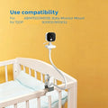 Clamp-On Baby Monitor Camera Mount with Flexible Positioning Arm for GHB ABM700 SM50B Models, Spring Clamp K1KF Quake CN