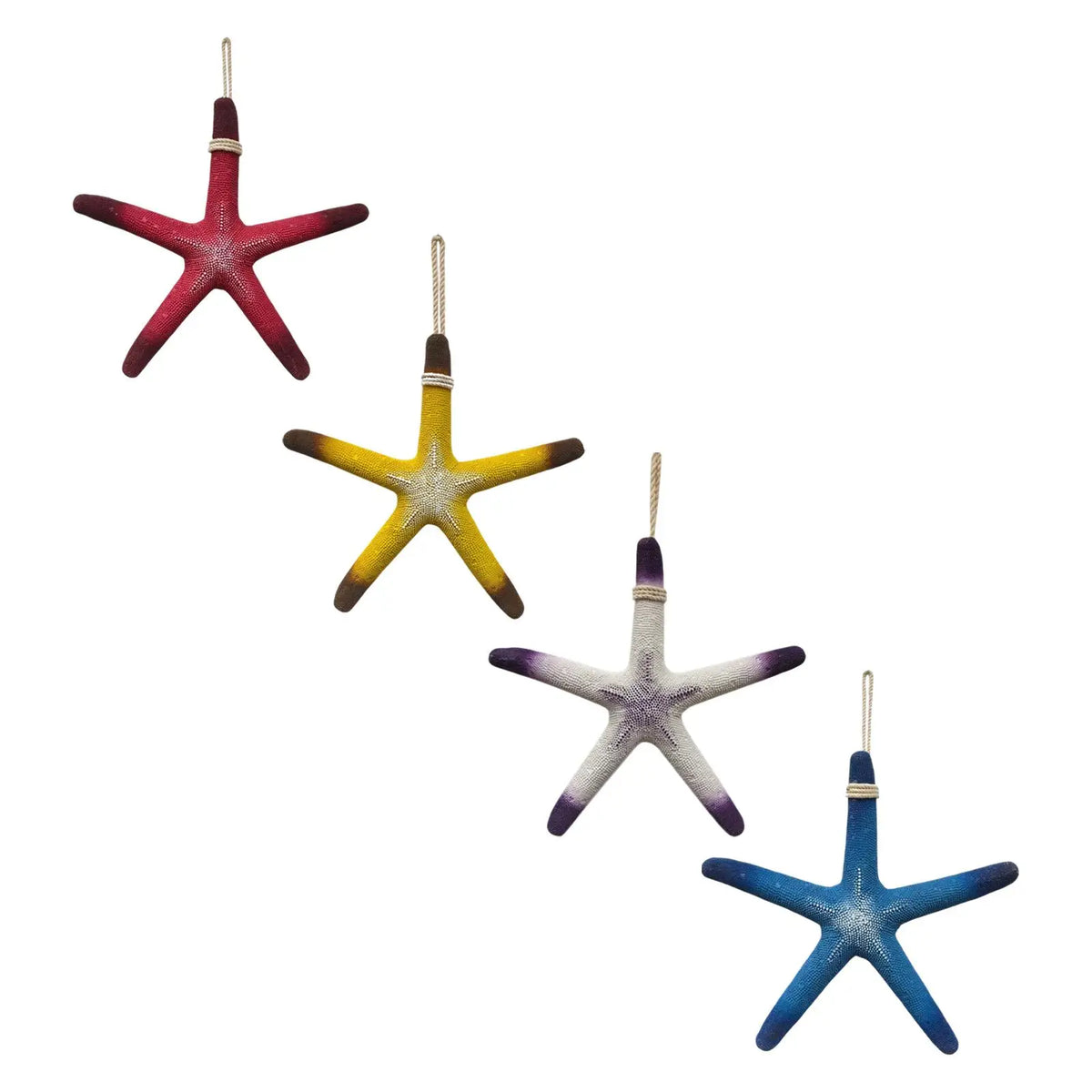 Resin Starfish Ornament Hanging Five-pointed Star Large Beach Decor Hanging Decor for Beach Christmas Aquarium Bathroom Bedroom Quake