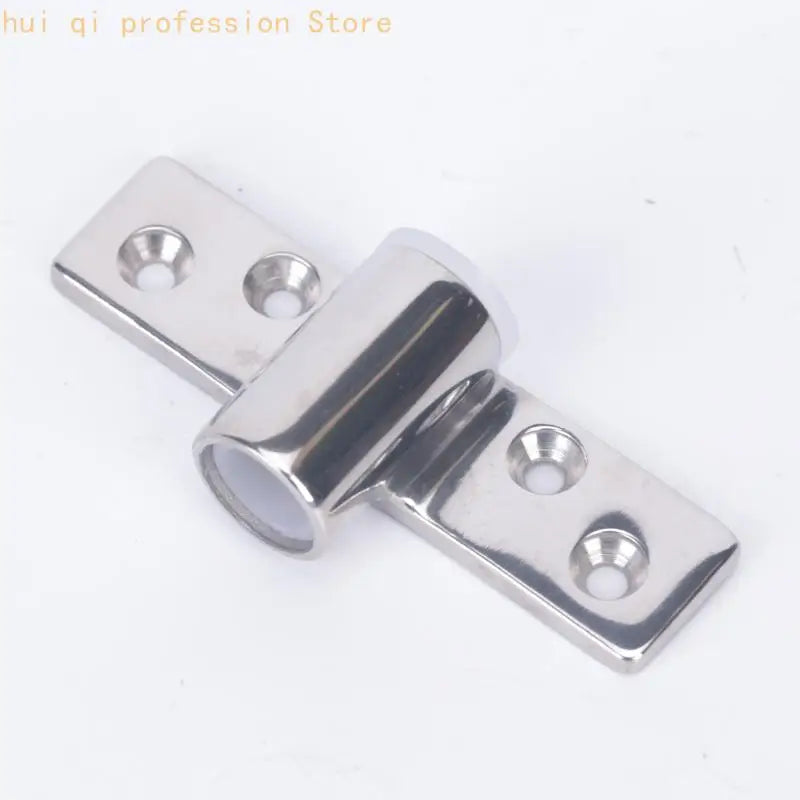 Marine Hardware Oarlock Socket Base Side Mount Bracket in 316 Stainless Steel with Boat Ready Four Hole Plate for Replacement Quake