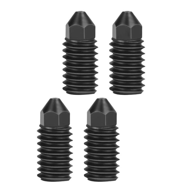 Hardened Steel Nozzle Set with Chamfered Plan Reduces Clogs Heat Resistant for 3D Printers K1KF Quake
