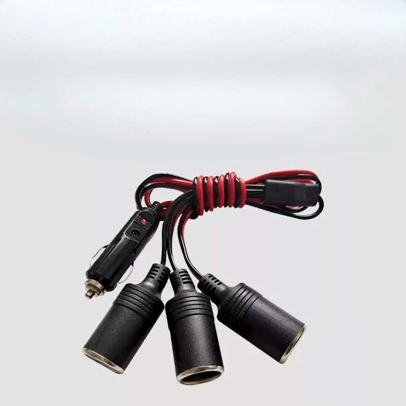 DIY 1 to 0/1/2/3/4 Cigarette Lighter Splitter Cable 12AWG Heavy Duty Power Charger Port Universal Car Automotive Extension Wire Quake