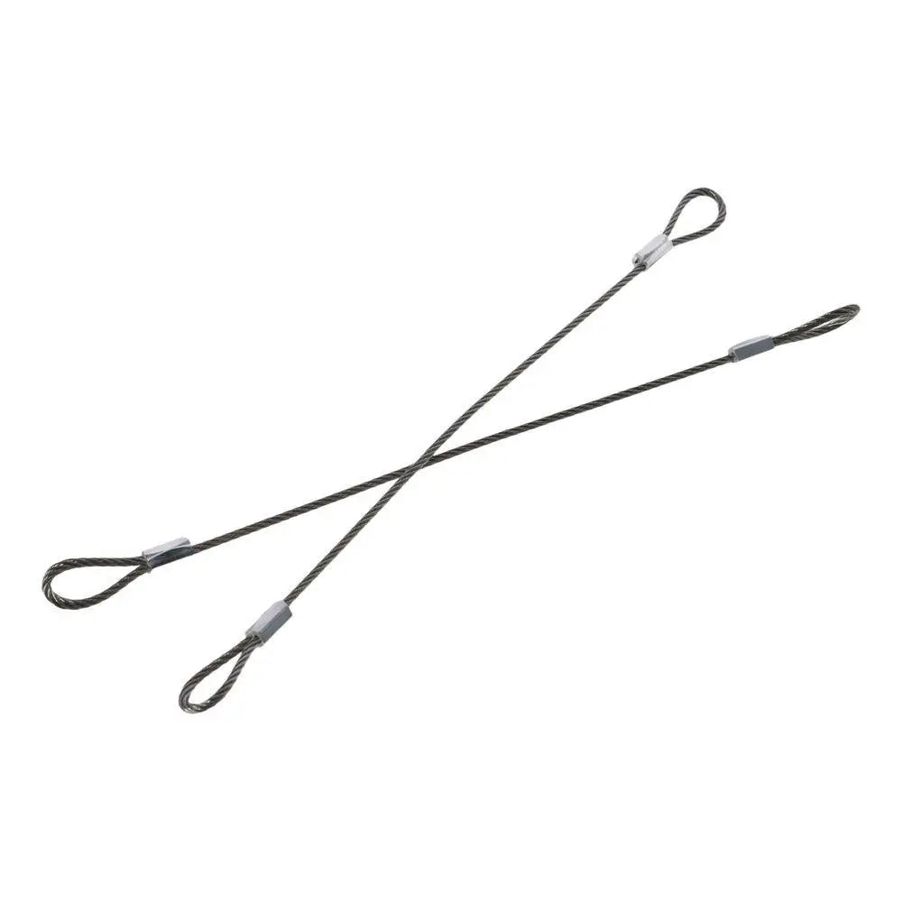 Convenient 20cmx2mm Safety Security Cable Wire Stainless Steel Sliver Stage Lights Rope Double Loop Daily Quake