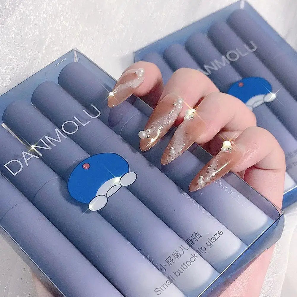 5 Colors/kits Matte Lipstick Set Long Lasting Waterproof Non-Stick Cup Lip Glaze Not Easy To Fade Cute Lip Tint Cosmetic Makeup Quake