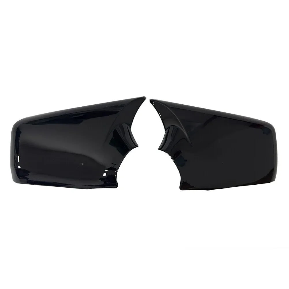 For VW Golf MK3 Jetta 1993-1998 Car Sticker Rearview Side Mirror Cover Wing Cap Exterior Door Rear View Case Trim Carbon Look Quake Gloss Black