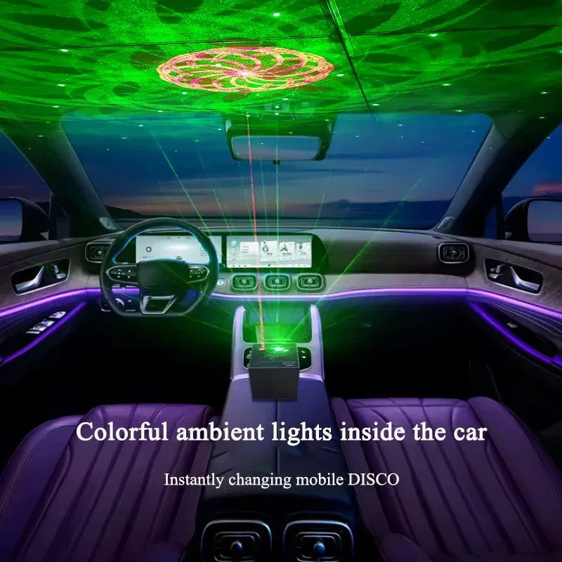 Mini LED Stage Light for Car Outdoor Camping Party Rechargeable Colorful Toy Lamp Home Holiday Deco Lights Disco Light for DJ Quake