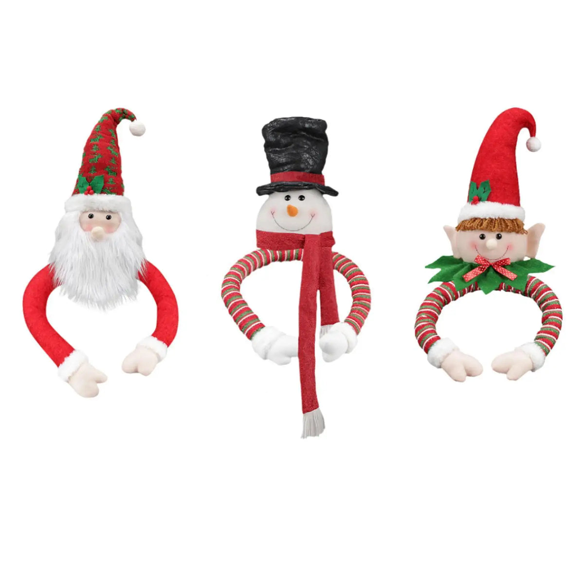 Christmas Tree Topper Doll Decoration Multifunctional Plush Fabirc for Holiday Decor Adorable Stylish Handmade Accessories Quake