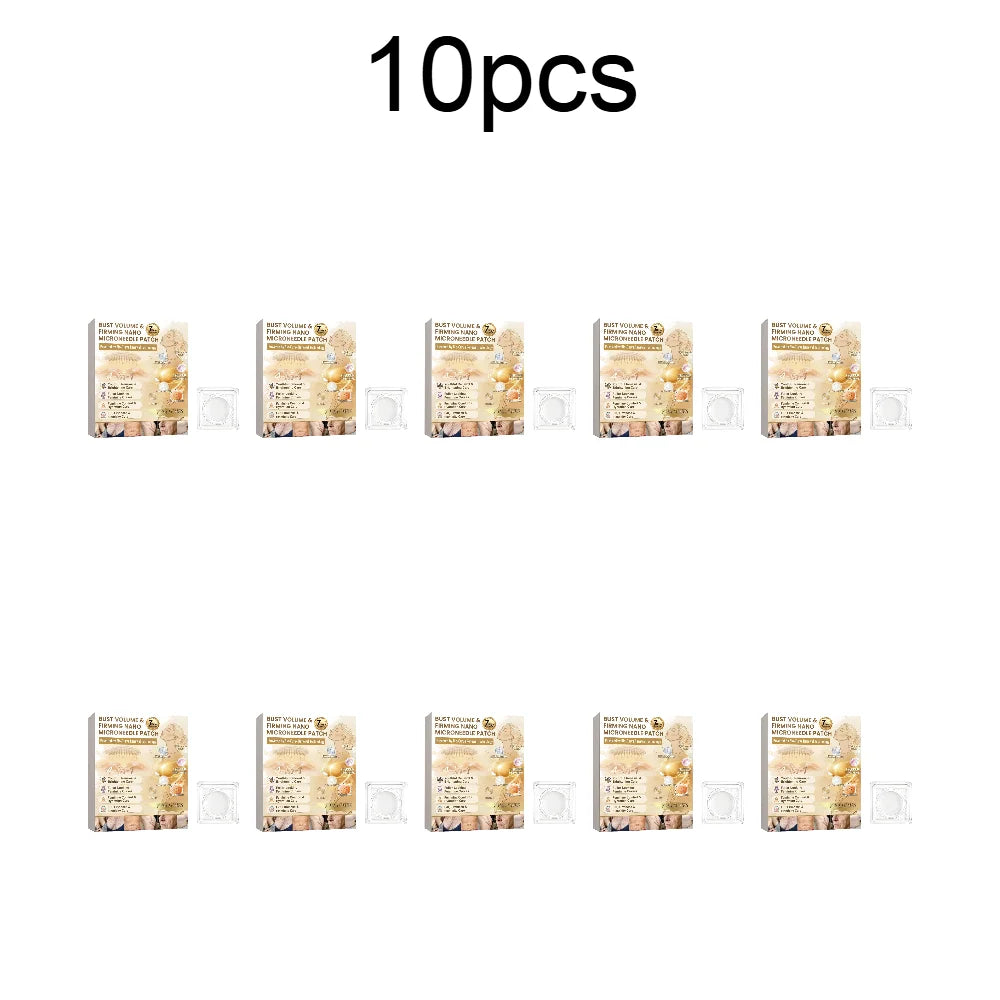 Breast Skin Care Patch Firming Moisturizing Hydrating Chest Patch for Sagging Skin Fine Lines Smoothing Overnight Care Quake 10pcs