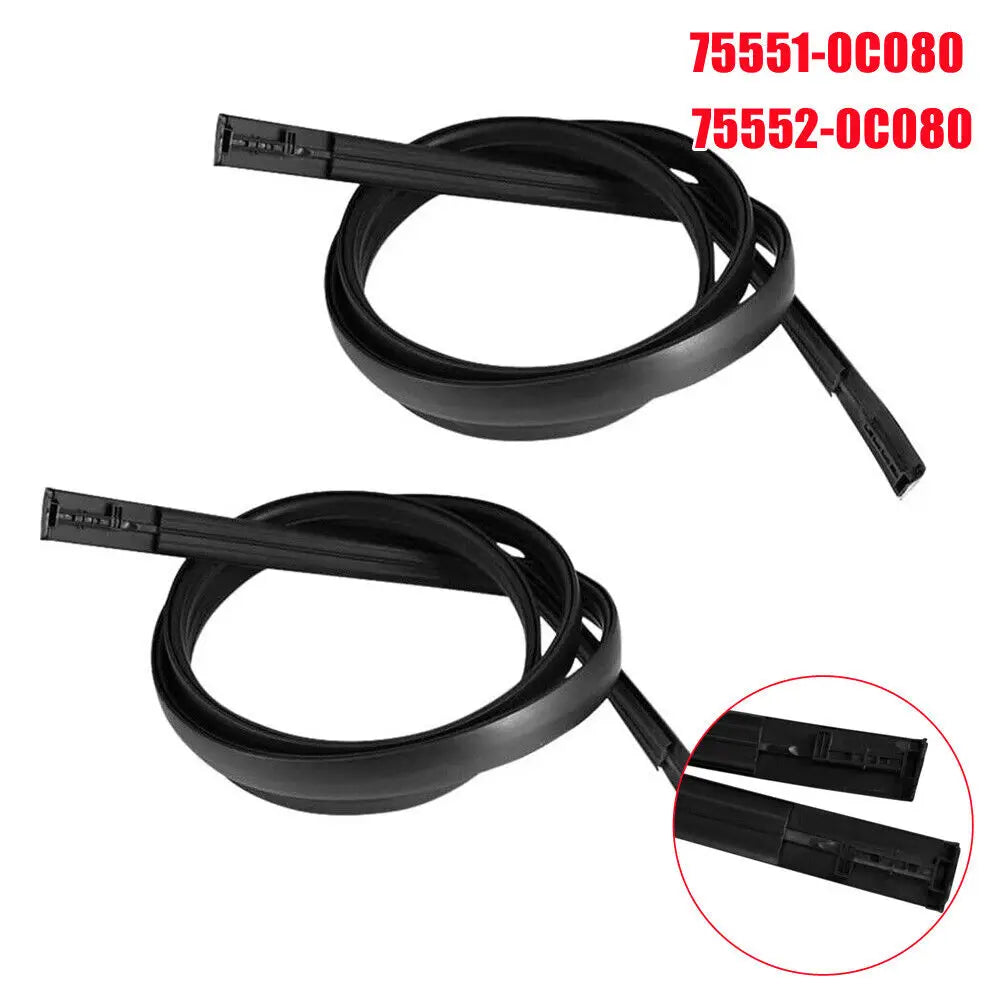 Roof Drip Finish Moulding Weatherstrip Seal Strip Pair For Toyota Sequoia 2008-2021 Left Right 75551-0C080 75552-0C080 Quake