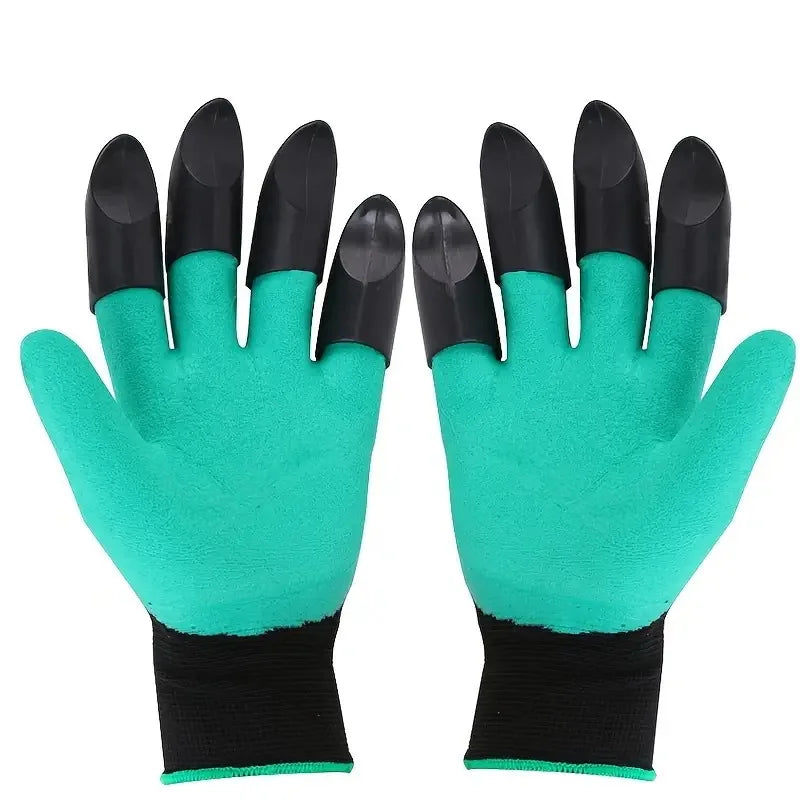 Clawed Gardening Protective Gloves Anti-slip Wearproof Latex Work Gloves for Digging Planting Garden Soil Digging Safety Mittens Quake