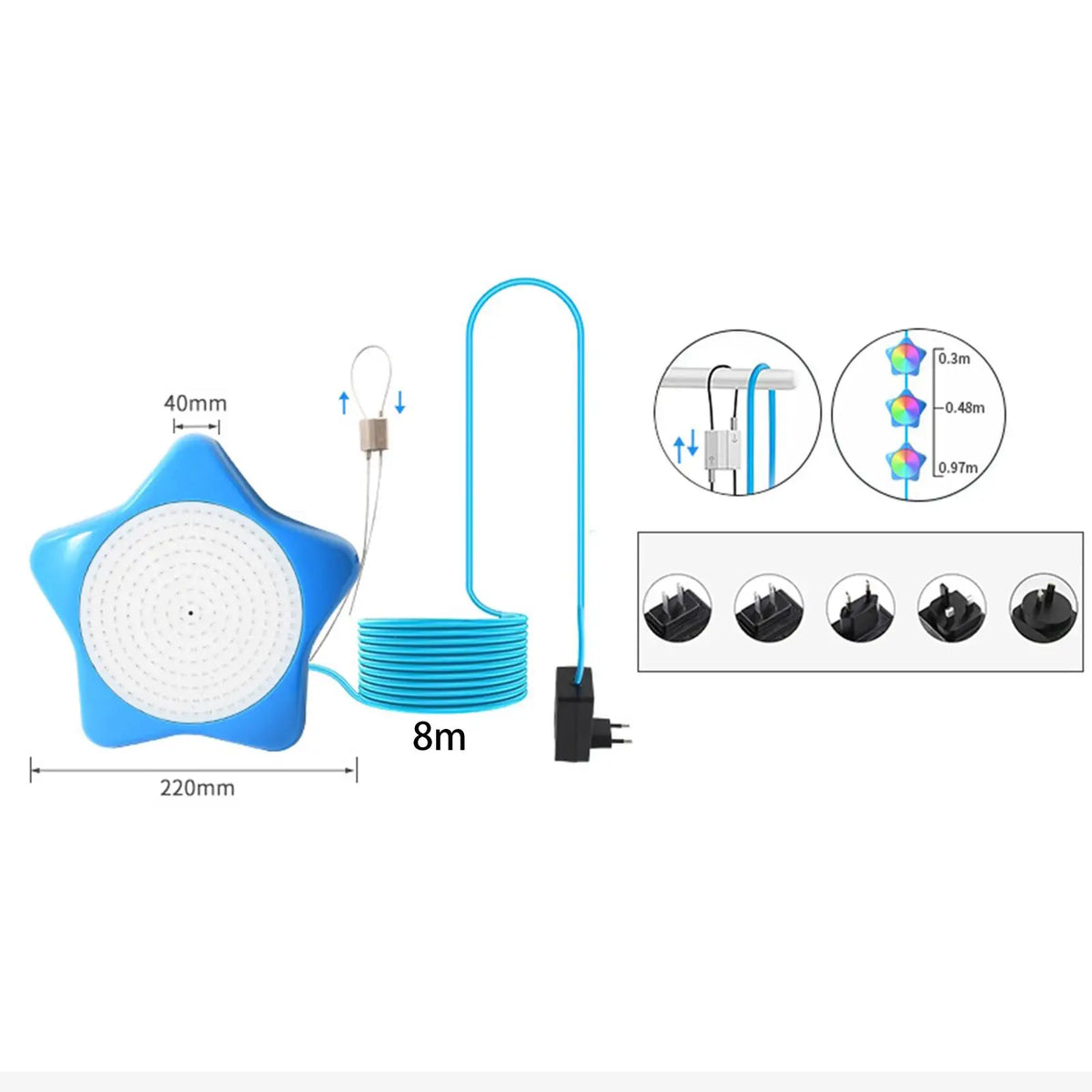 Submersible Light Color Changing Music Sync RGB above Ground LED Underwater Light for Christmas Party Swimming Pool Halloween Quake Default Title