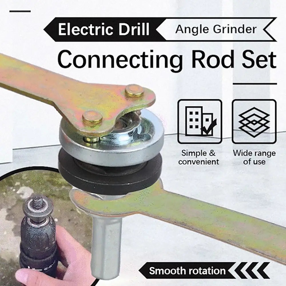 Electric Drill Conversion Angle Grinder Set Metal Connecting Rod for Cutting Disc Polishing Wheel Handle Holder Adapter Tool Quake
