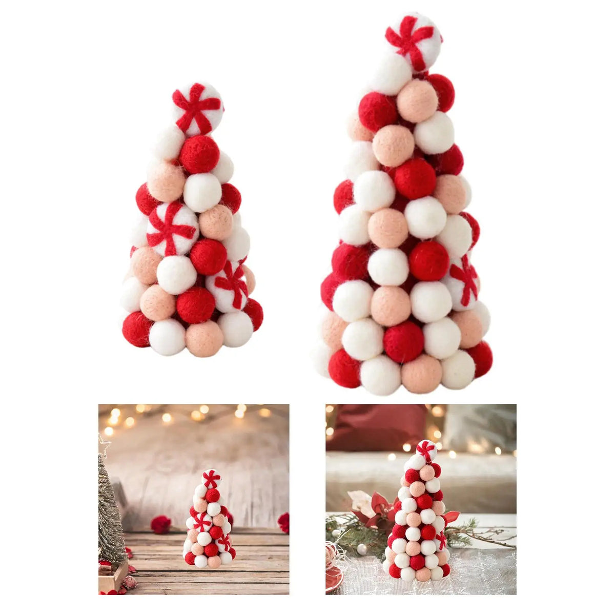 Tabletop Christmas Tree Table Top Xmas Tree for Mantel Festival Celebrations Quake Height 24cm