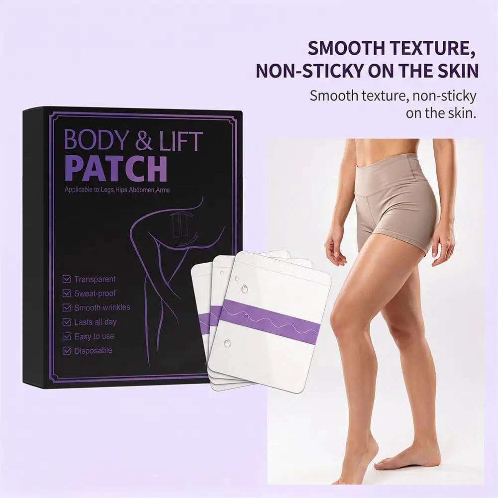 Self Adhesive Body Lift Tape All Day Soothing Essence Care Transparent Disposable Firming Patch for Hips Abdomen Arms and Legs Quake