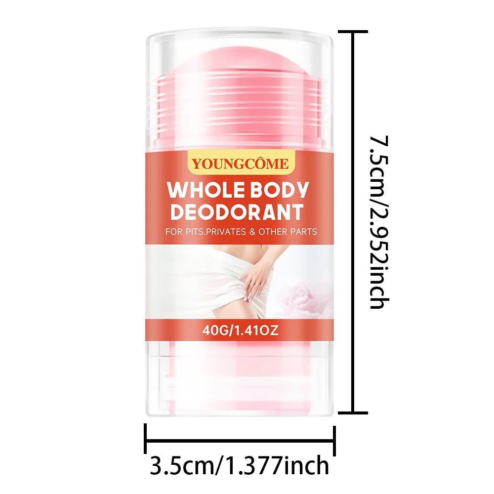 Whole Body Deodorant Stick Underarm Bad Smell Sweating Removal Armpit Refreshing Antiperspirant Lasting Aroma Deodorant Quake 1PCS