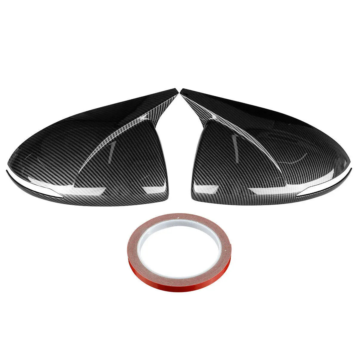 For Hyundai Sonata DN8 2020 2021 2022 Rearview Side Mirror Cover Wing Cap Exterior Door Rear View Case Trim Carbon Fiber Look Quake Carbon