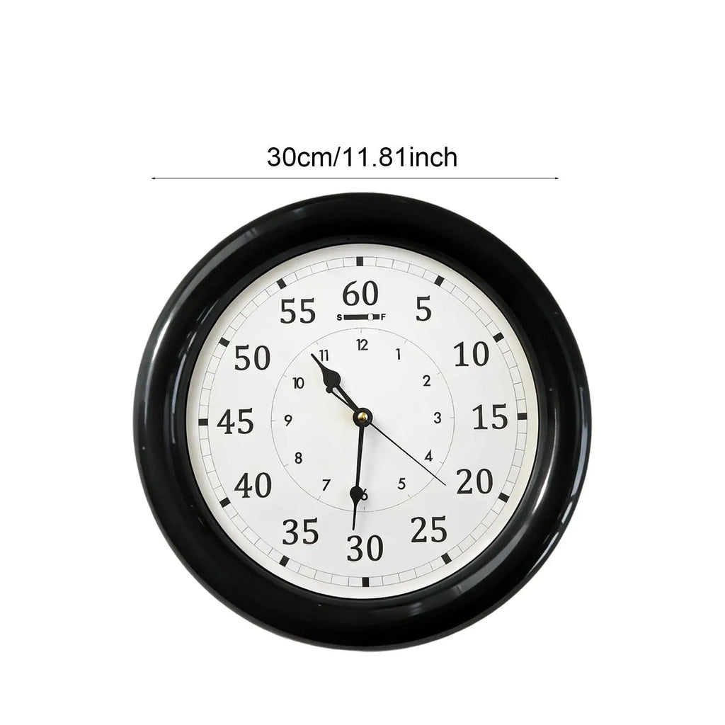 Versatile Wall Clock Modern Design Easy Read Decorative Accent for Bedroom Bathroom Dining Home Quake