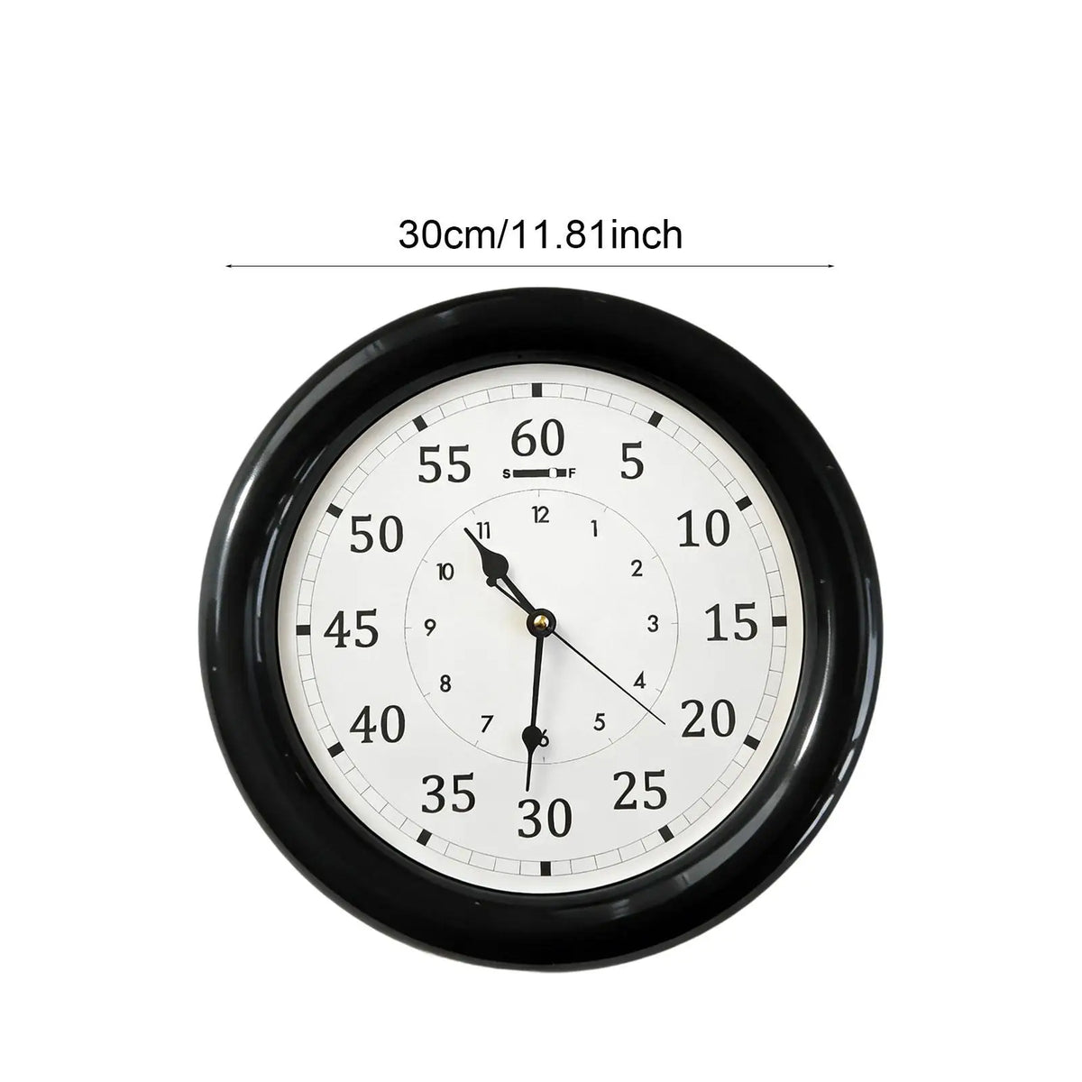 Versatile Wall Clock Modern Design Easy Read Decorative Accent for Bedroom Bathroom Dining Home Quake