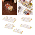 Dried Fruit Plate Portable Multi Grids Snake Plates Divided Serving Dishes for Quake 8 Grids