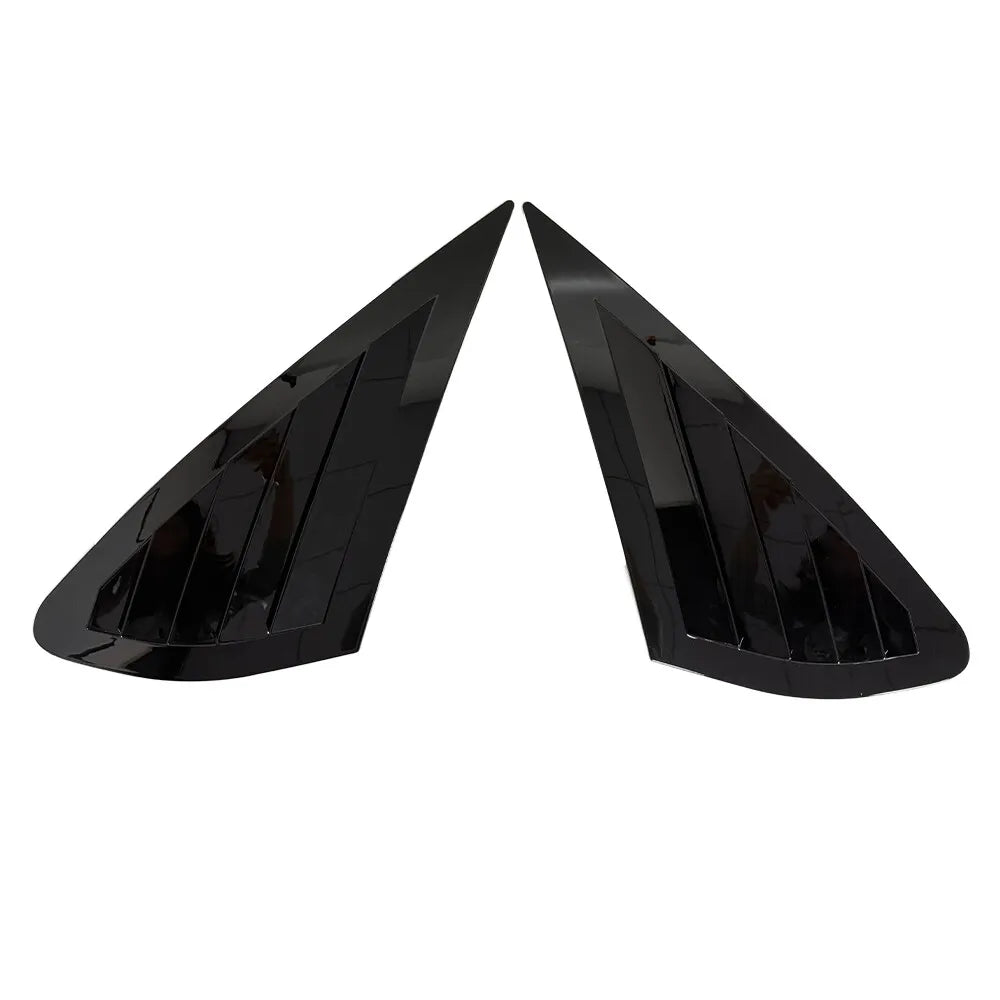 For Ford Focus Sedan 2005-2008 Car Rear Louver Window Side Shutter Cover Trim Sticker Vent Scoop ABS Carbon Fiber Accessories Quake