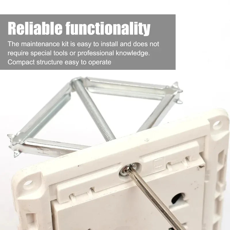 20/1PCS Old Switch Box Repair Screw Cassette Fixed Support 86 Type Wall Sockets Bottom Box Replacement Insulation Repair Device Quake