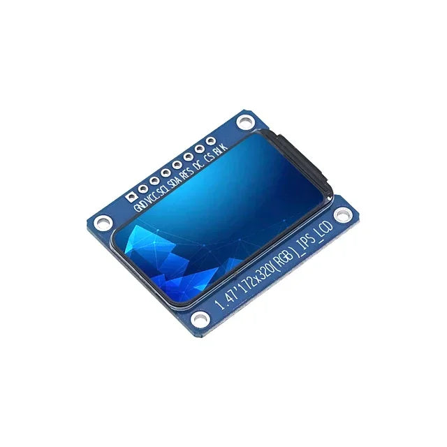 1.47 inch TFT IPS HD Display Screen LCD Module 172*320 SPI Interface ST7789 Driver 172X320 1.1 47; Color LCD; Quake LCD module 1.47