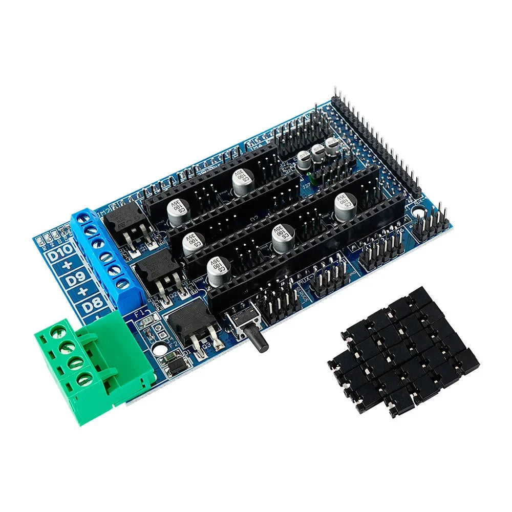 RAMPS 1.4 -1.5 -1.6 Panel Part Motherboard 3D Printers Parts Shield Red Black Controls Quake RAMPS 1.5 1 pc