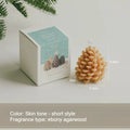 1pc Pinecone Aromatherapy Candle Shaped Decorative Ornament Creative Gift Desktop Prop Decoration Quake Short-B