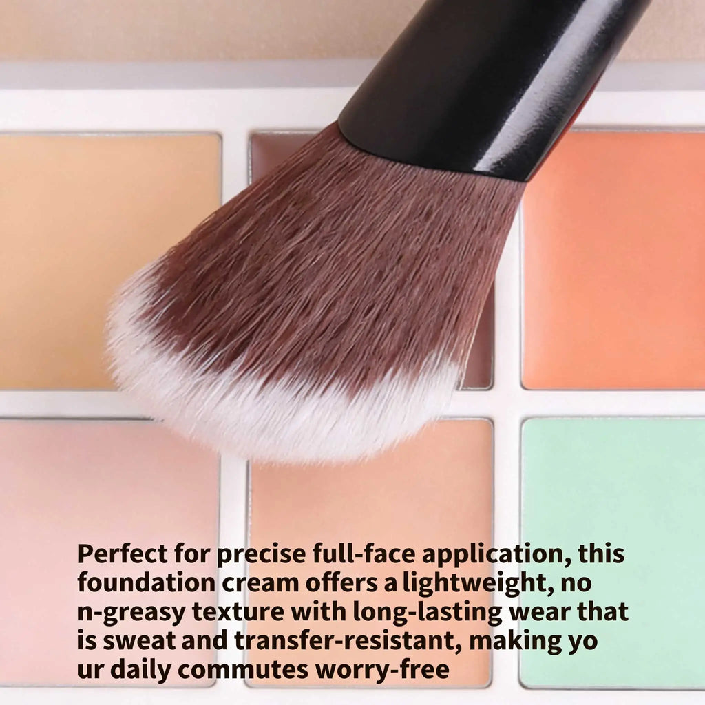 1pc Angled Blush Brush, Soft Fiber Hair, Natural Makeup Application, Suitable For Beginners Quake