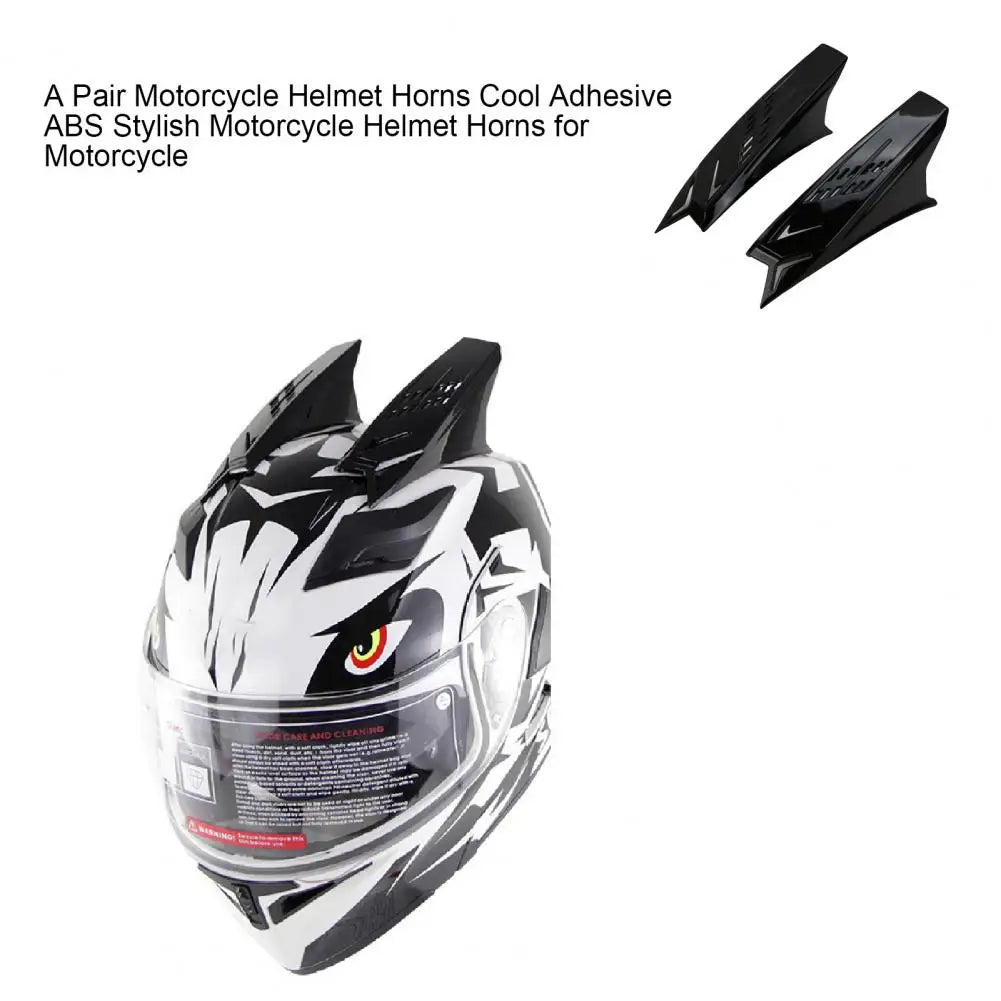 A Pair Lightweight Motorcycle Helmet Horns Decorative OX Horn Shape Helmet Accessories Lightweight Helmet Accessories Quake