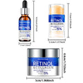 Retinol & Collagen Moisturizing Repair Cream and Serum Set Skin Collagen Essence Skin Care Set Cosmetics Travel Package Quake 3-piece care set