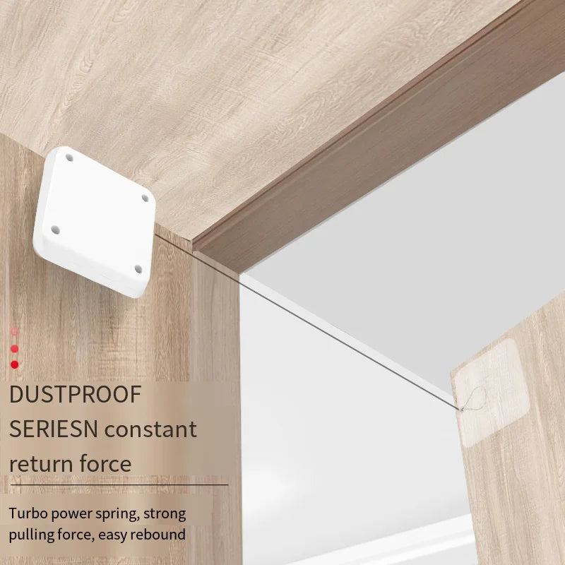No Punching Automatic Door Closer Pull Cord Door Closers Adjustable Surface Door Stop Bracket Type Automatic Door Closer Quake