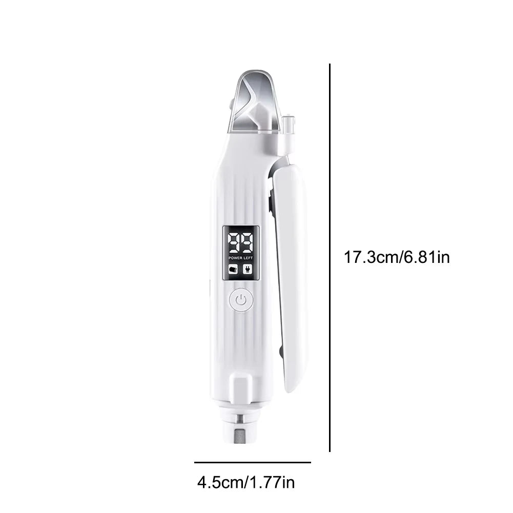 2 in 1 Electric Pet Nail Trimmer with LED Lights Pet Nail Grinder Dog Nail Trimmer and Grinder for Small Medium Large Dogs/Cats Quake