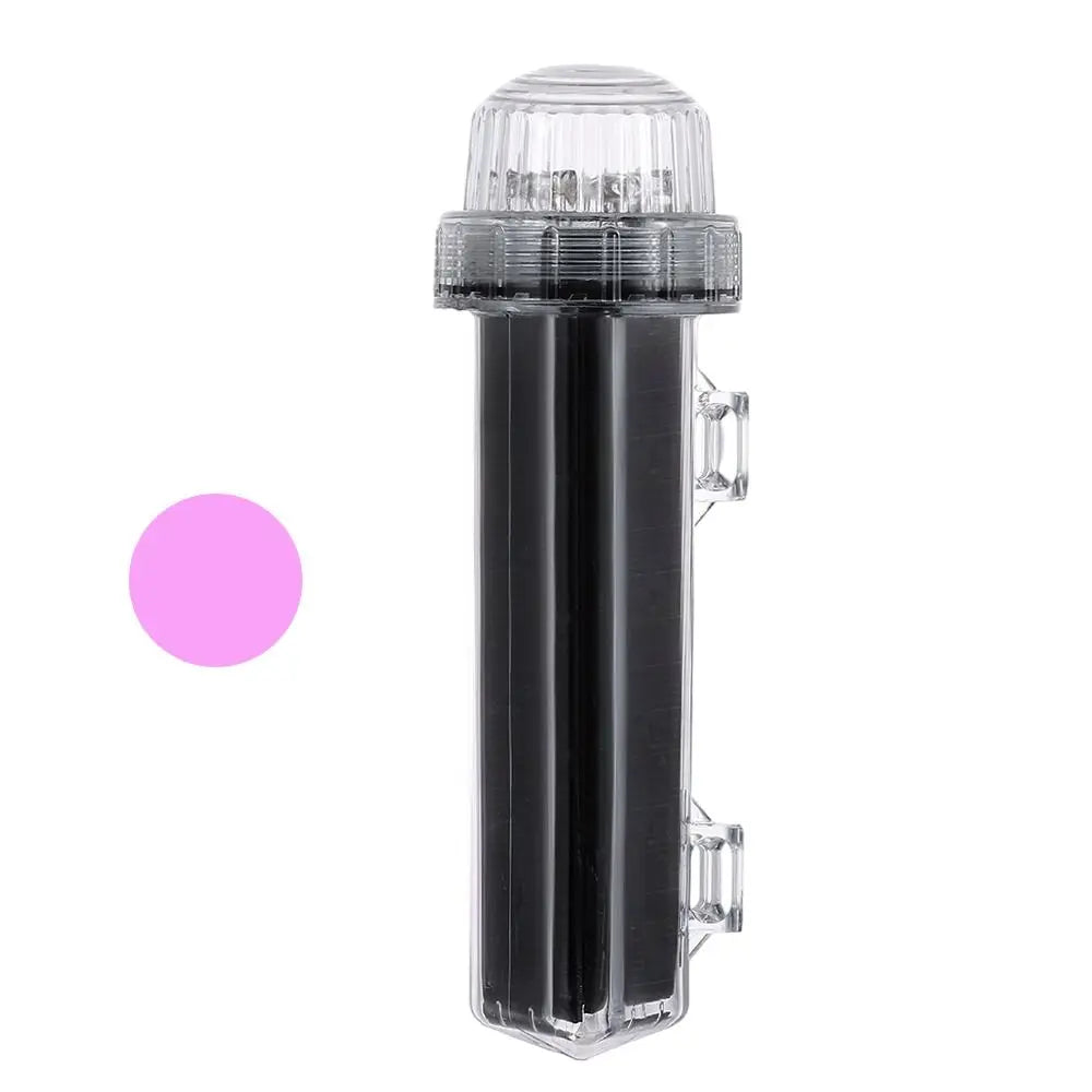 Outdoor Lighting Waterproof Solar Net Mark Light Solar Dual Mode Anchor Light Marine Navigation Light Outdoor Quake Pink