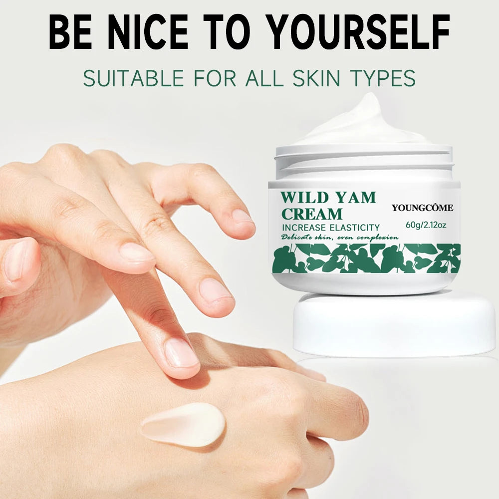 Wild Yam Cream with Yam ExtractTo Improve And Even Skin,Lifting Firming Cream Collagen Wrinkle Remover Face Cream for Whitening Quake