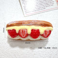 5pcs Kawaii Strawberry Chocolate Cake Resin Miniature Cabochon DIY Jewelry Making Phone Decoration Scrapbooking Crafts Accessory Quake No.4