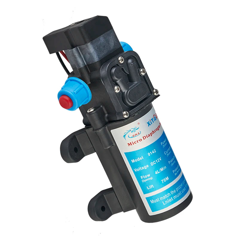 12V 45W Self-priming Booster Diaphragm Pump Factory Wholesale Automatic Start Stop Pressure Pump for Cleaning Water Pump Quake