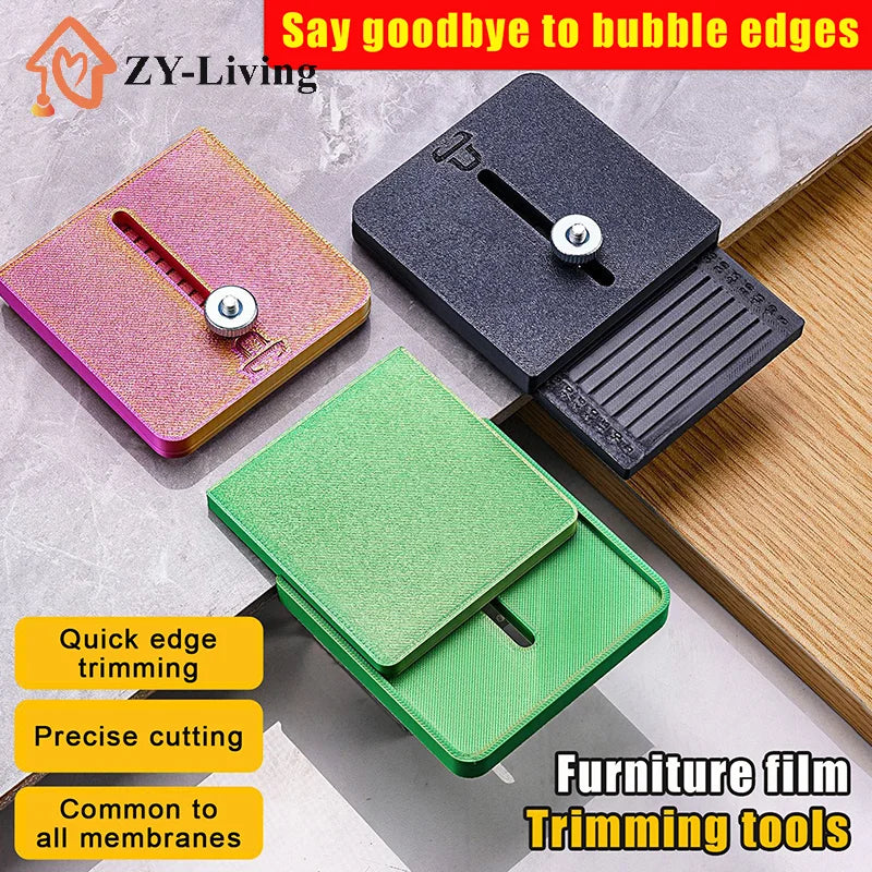 1Pc Furniture Film Tint Edge Cutting Small Guide Plate 5-45mm Distance Precise Trimming Tool For Carbon Fiber Car Film Wrap Quake