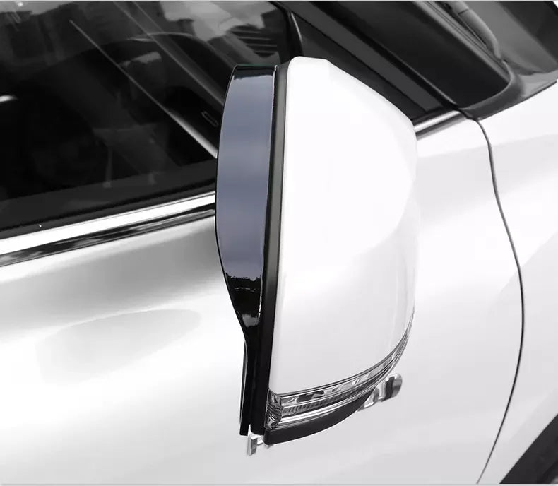 For Toyota Corolla 2019-2024 2x Car Sticker ABS Exterior Side Mirror Rain Eyebrow Frame Trim Decorative Accessories Carbon Black Quake
