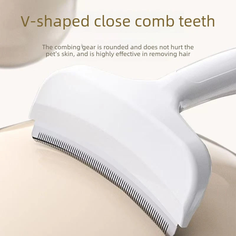 Pet Hair Remover Comb for Cats and Dogs Handle Deshedding Brush Pet Grooming Tool To Remove Loose Fur Pet Deshedding Brush Quake