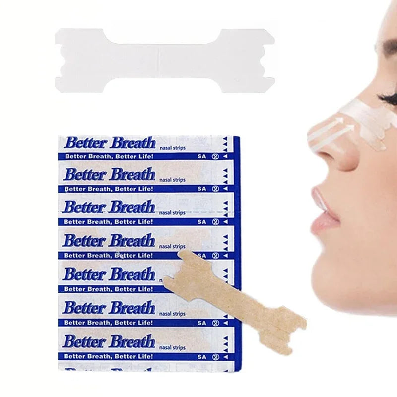 vvocci Good Sleep Patch Breath Better Anti Snore Nasal Strips for Adults, Disposable Protective Equipment 10pcs 30pcs 60pcs Quake